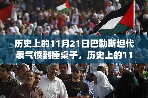 历史上的11月21日，巴勒斯坦代表气愤捶桌展现坚定立场