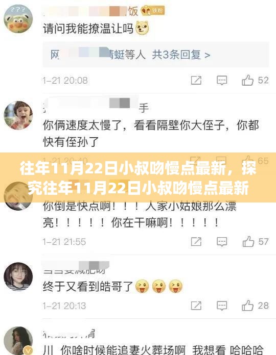 往年11月22日小叔吻慢点最新动态，多维度观点碰撞探究