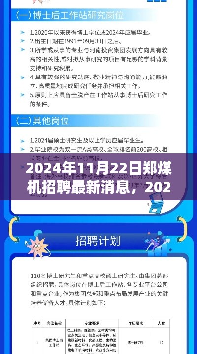 郑煤机招聘最新动态，行业领军者招募信息，职业机遇与挑战并存