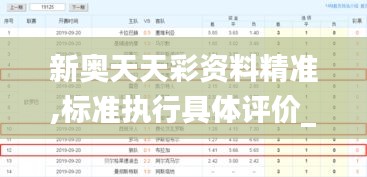 新奥天天彩资料精准,标准执行具体评价_妹妹版EXG13.58