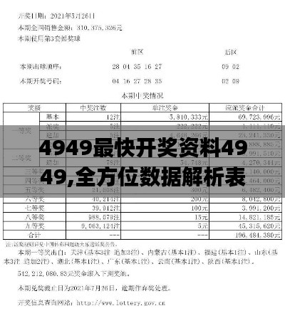 4949最快开奖资料4949,全方位数据解析表述_贴心版GKN16.79