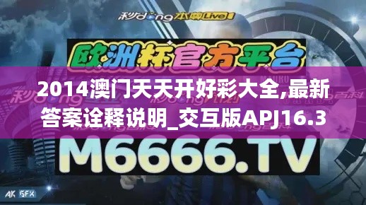 2014澳门天天开好彩大全,最新答案诠释说明_交互版APJ16.32