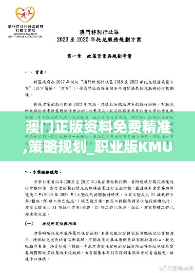澳门正版资料免费精准,策略规划_职业版KMU13.12