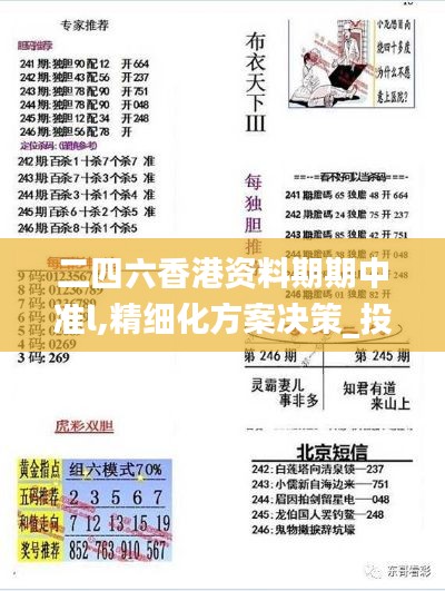 二四六香港资料期期中准l,精细化方案决策_投影版WDT13.11
