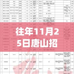 往年11月25日唐山招聘网最新招聘信息，招聘季里的温馨故事与家的呼唤