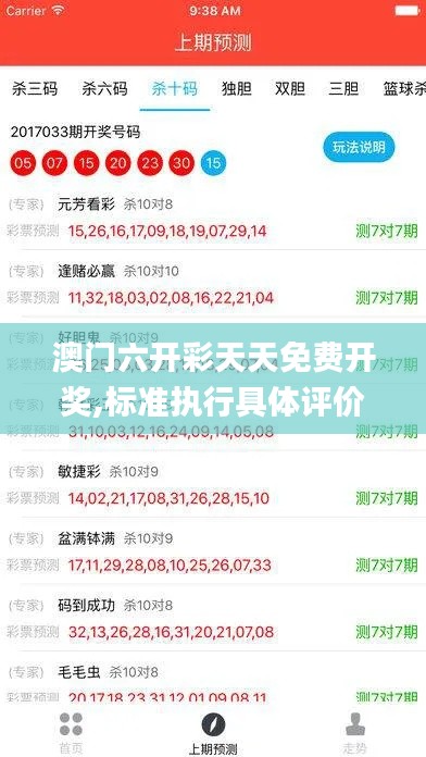 澳门六开彩天天免费开奖,标准执行具体评价_私人版QCO10.11