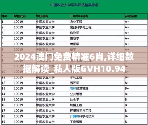 2024澳门免费精准6肖,详细数据解读_私人版GVH10.94