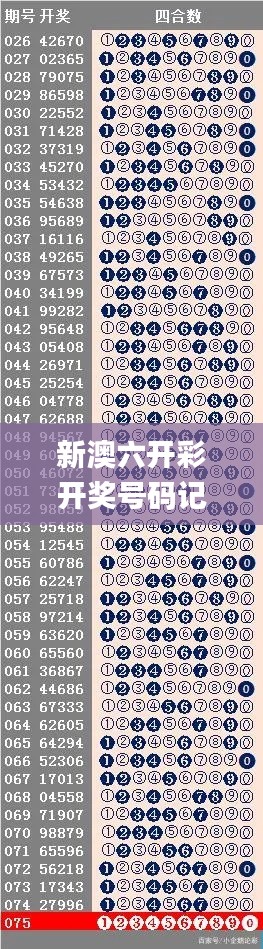 新澳六开彩开奖号码记录一,时尚法则实现_数字版CLH10.54
