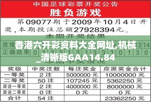 香港六开彩资料大全网址,机械_清晰版GAA14.84