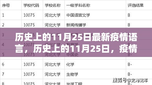 历史上的11月25日，全球疫情下的记忆与最新动态