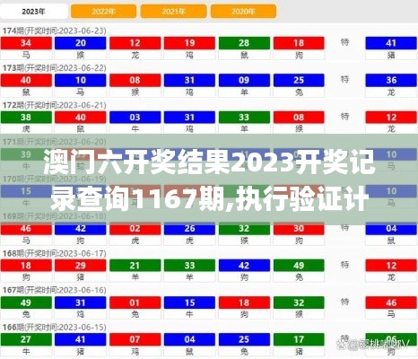 澳门六开奖结果2023开奖记录查询1167期,执行验证计划_内置版DCS5.39
