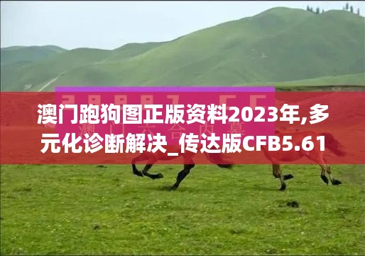 澳门跑狗图正版资料2023年,多元化诊断解决_传达版CFB5.61