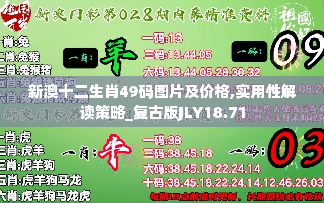 新澳十二生肖49码图片及价格,实用性解读策略_复古版JLY18.71