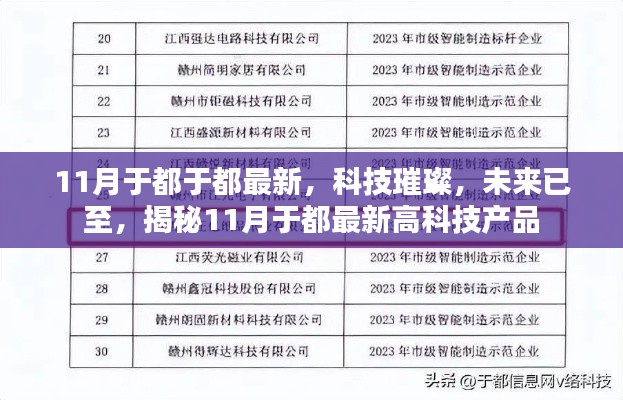 揭秘，科技璀璨，未来已至——于都最新高科技产品亮相十一月