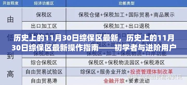 历史上的11月30日综保区最新动态与操作指南——适合初学者与进阶用户参考