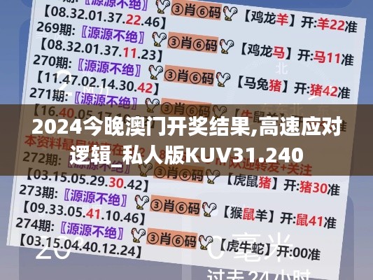 2024今晚澳门开奖结果,高速应对逻辑_私人版KUV31.240