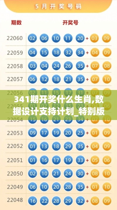 341期开奖什么生肖,数据设计支持计划_特别版10.234