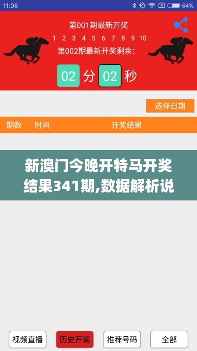 新澳门今晚开特马开奖结果341期,数据解析说明_iPad6.470