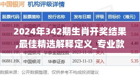 2024年342期生肖开奖结果,最佳精选解释定义_专业款9.108