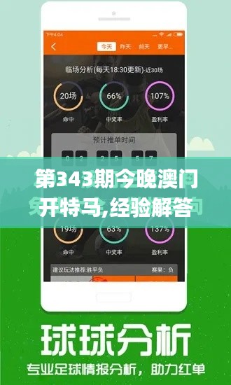 第343期今晚澳门开特马,经验解答解释落实_L版3.786
