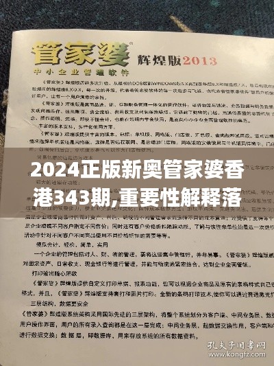 2024正版新奥管家婆香港343期,重要性解释落实方法_视频版5.671