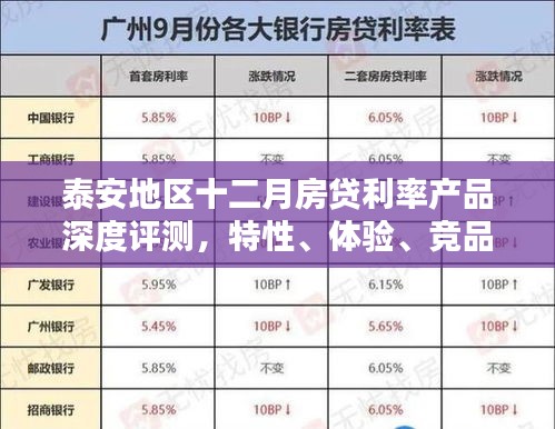 泰安地区十二月房贷利率产品全面解析，特性、体验、竞品对比与目标用户洞察