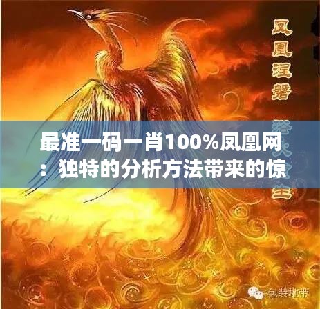 最准一码一肖100%凤凰网：独特的分析方法带来的惊人成效