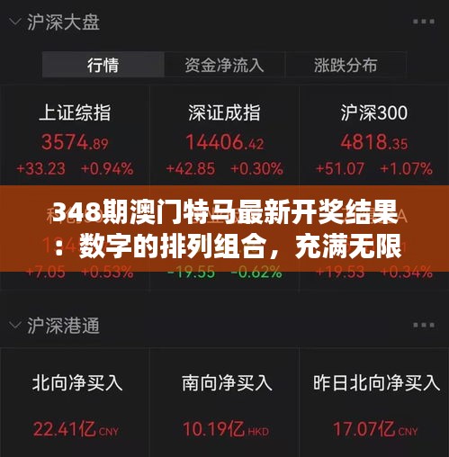 348期澳门特马最新开奖结果：数字的排列组合，充满无限可能