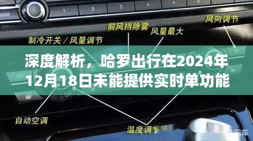 哈罗出行实时单功能缺失原因及影响深度解析，2024年12月18日的背后故事
