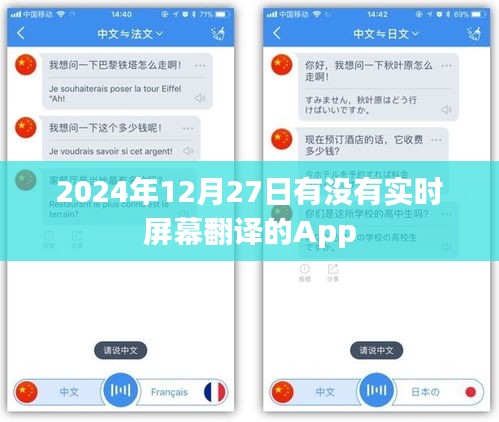 实时屏幕翻译App在2024年12月27日可用吗？