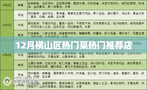 横山区十二月热门美食推荐店