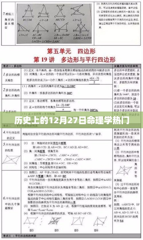 历史上的12月27日命理解析与探讨