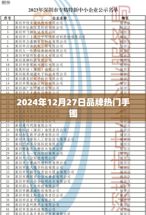 品牌热门手镯推荐 2024年选购指南