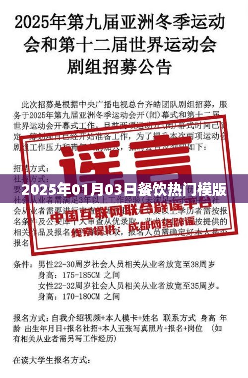 2025年餐饮行业热门模版解析