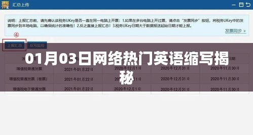 揭秘网络热门英语缩写风潮（最新更新）