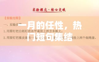 一月流行短句集结，任性热门语句盘点