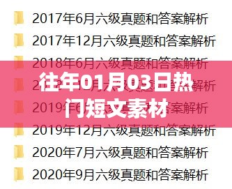 精选往年元旦热门短文素材回顾