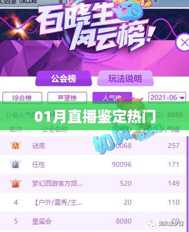 直播鉴定热门，一月热点全掌握！