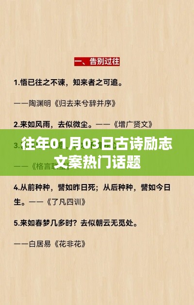 励志古诗文案精选，新年新气象，励志话题持续火热