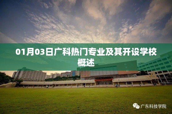 广科热门专业及开设学校概览，最新资讯