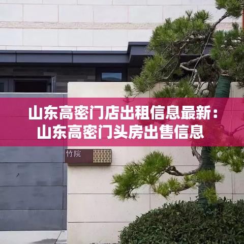 山东高密门店出租信息最新：山东高密门头房出售信息 