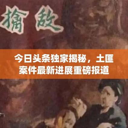 今日头条独家揭秘，土匪案件最新进展重磅报道
