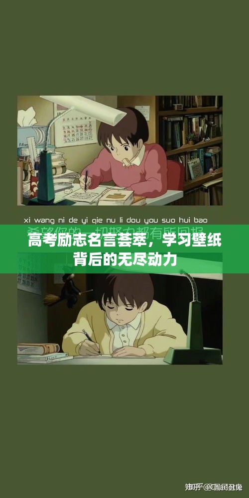 高考励志名言荟萃，学习壁纸背后的无尽动力