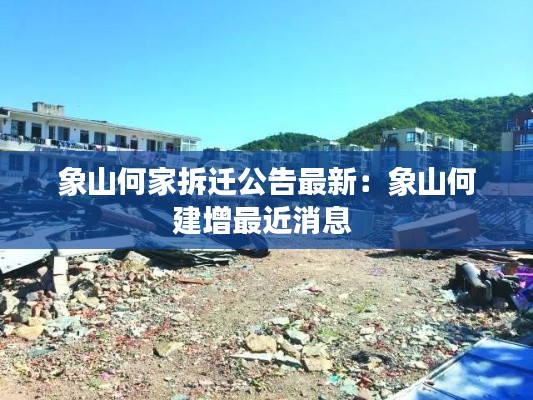象山何家拆迁公告最新：象山何建增最近消息 