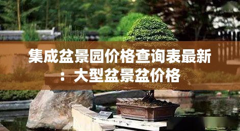 集成盆景园价格查询表最新：大型盆景盆价格 