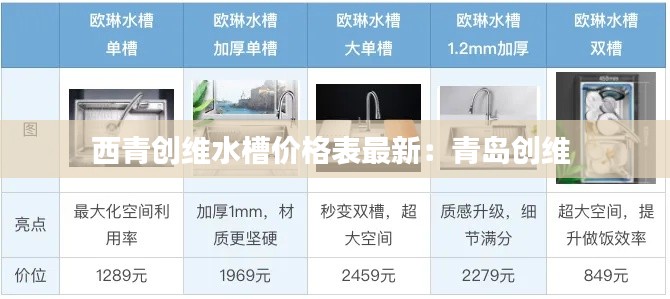 西青创维水槽价格表最新：青岛创维 