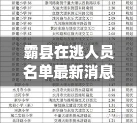 霸县在逃人员名单最新消息：河北霸州在逃名单 