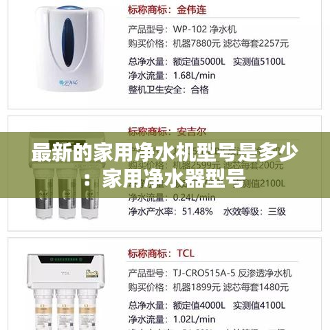 最新的家用净水机型号是多少：家用净水器型号 