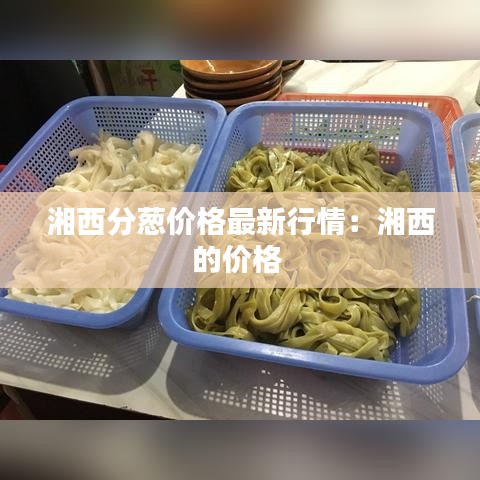 湘西分葱价格最新行情：湘西的价格 