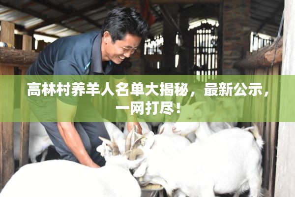 高林村养羊人名单大揭秘，最新公示，一网打尽！
